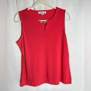 Liz Claiborne Red Sleeveless Top Size Large Petite